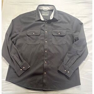 Jachs New York Mens XXL Black Button Up Shirt Jacket Outdoor S25C-Z05-XKZ